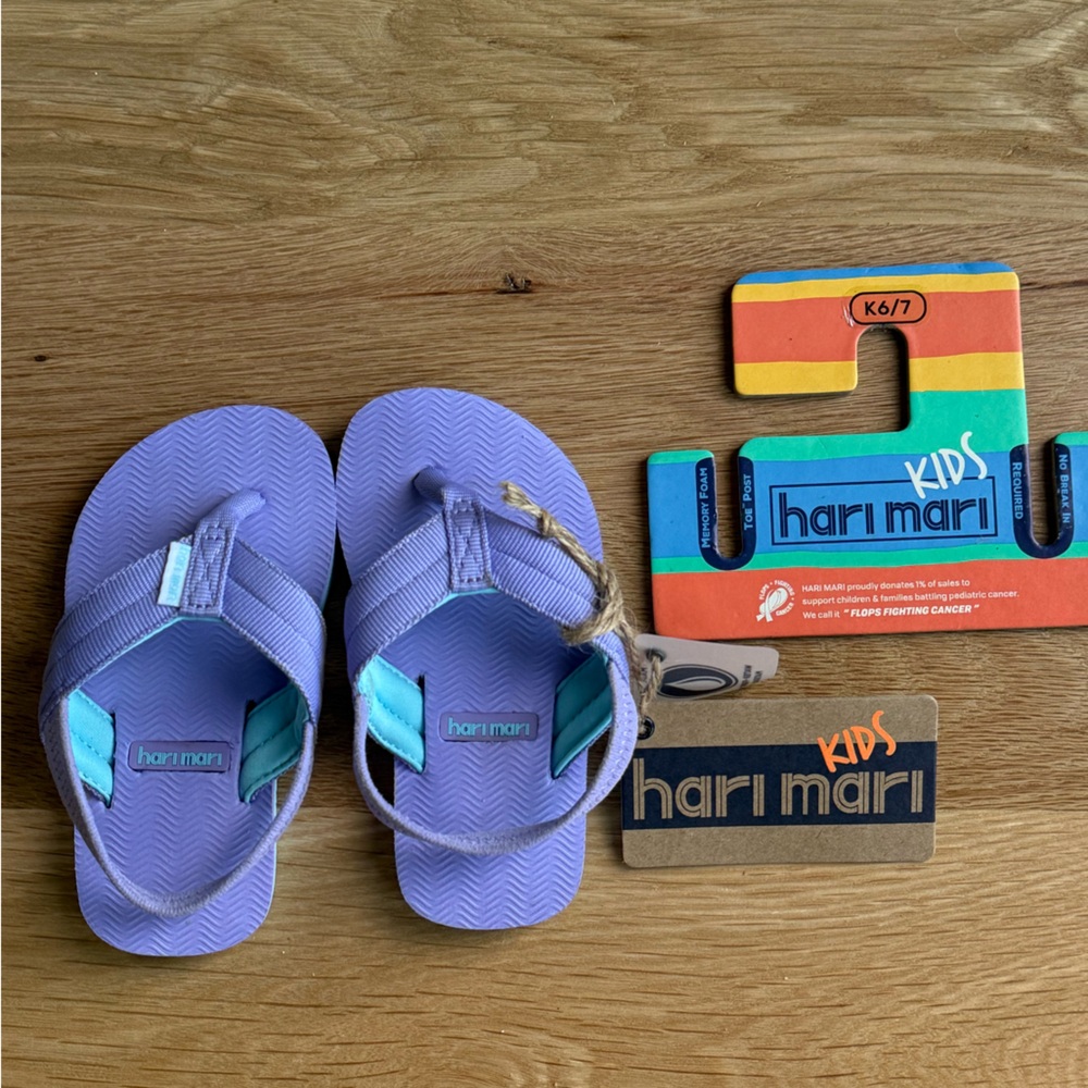 Hari Mari Kids Lavender Flip Flops